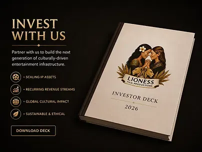 Lioness Film Productions investor deck artwork
